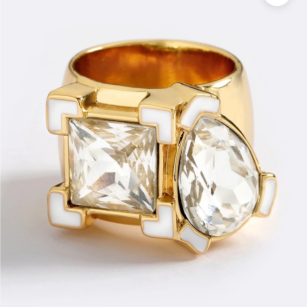 NWT Emma Pills Lucien Ring $99 retail Gold US 7